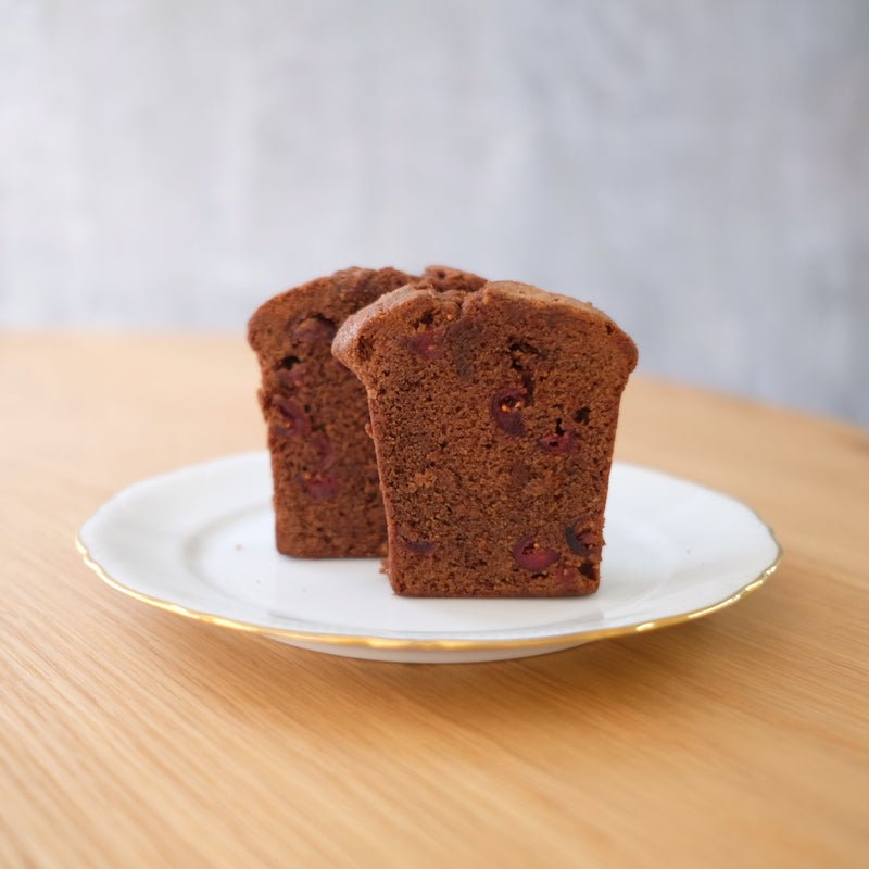 チョコとクランベリーのパウンドケーキ