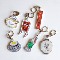 LILO COFFEE KISSA key ring 【6 key rings set】