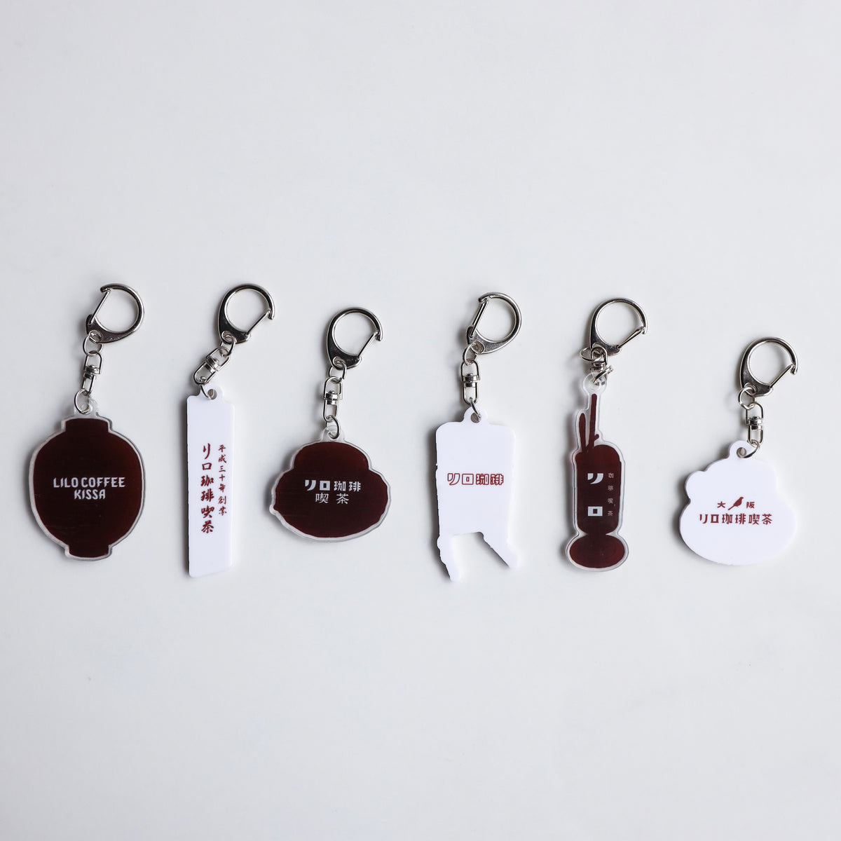 LILO COFFEE KISSA key ring 【6 key rings set】