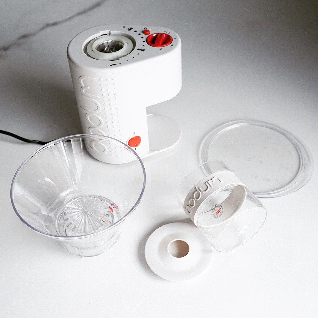 BODUM BISTRO COFFEE GRINDER  White