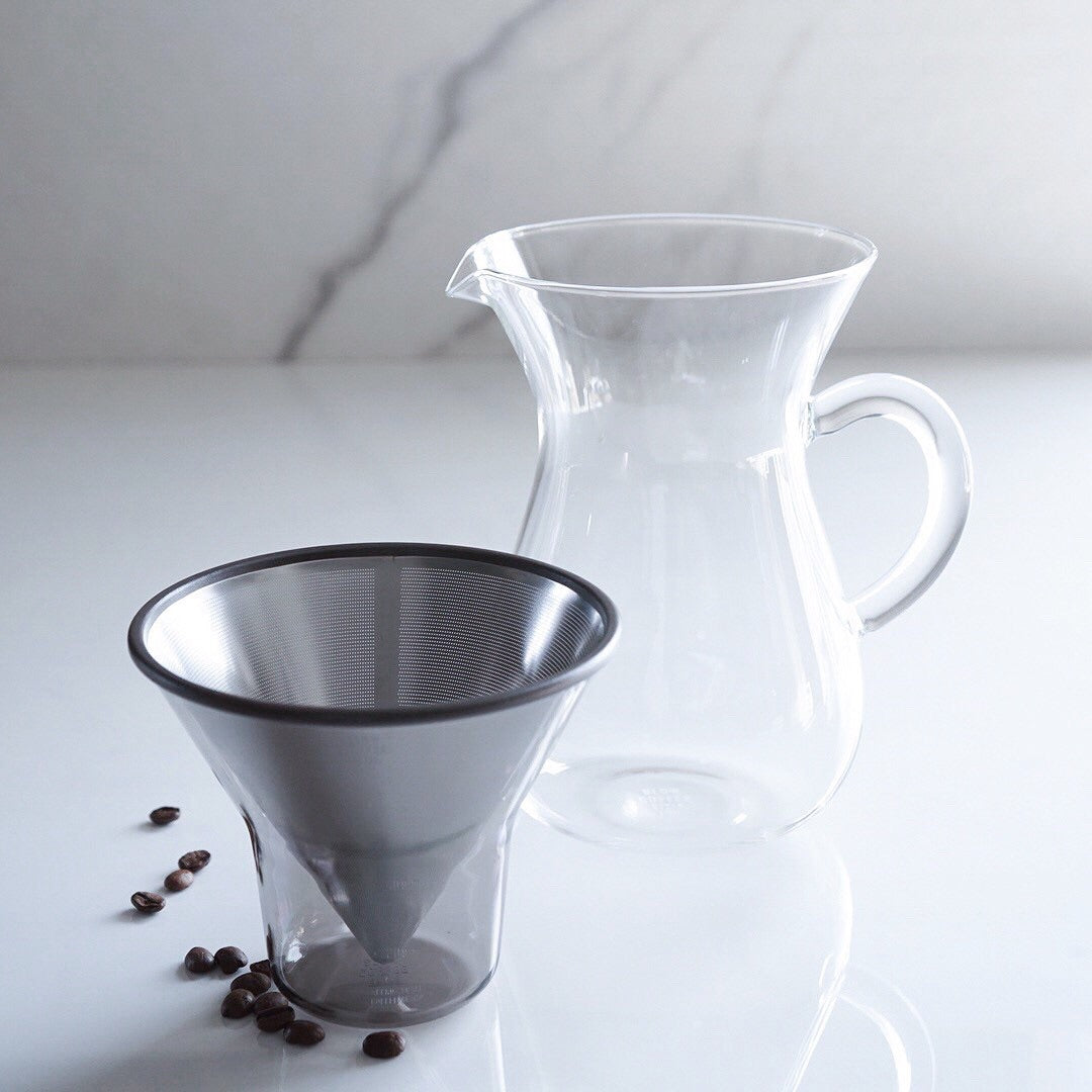 KINTO coffee carafe set 600ml stainless steel