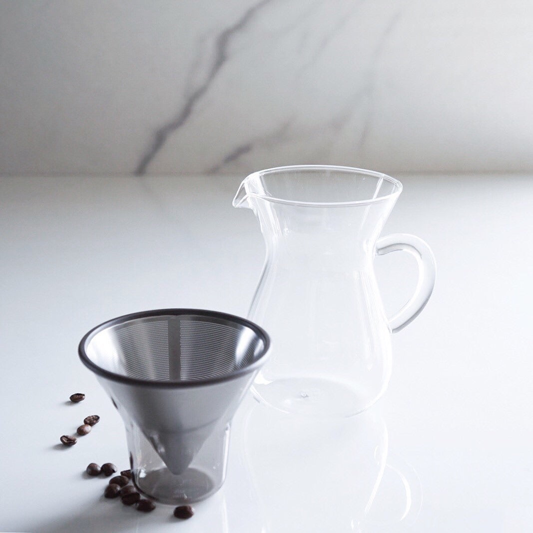 KINTO coffee carafe set 300ml stainless steel