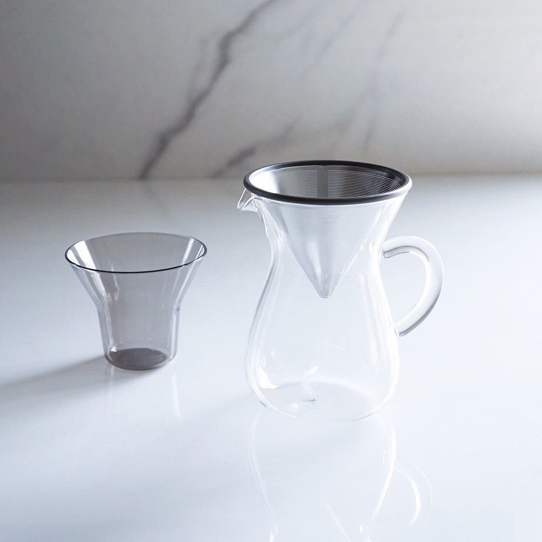 KINTO coffee carafe set 300ml stainless steel