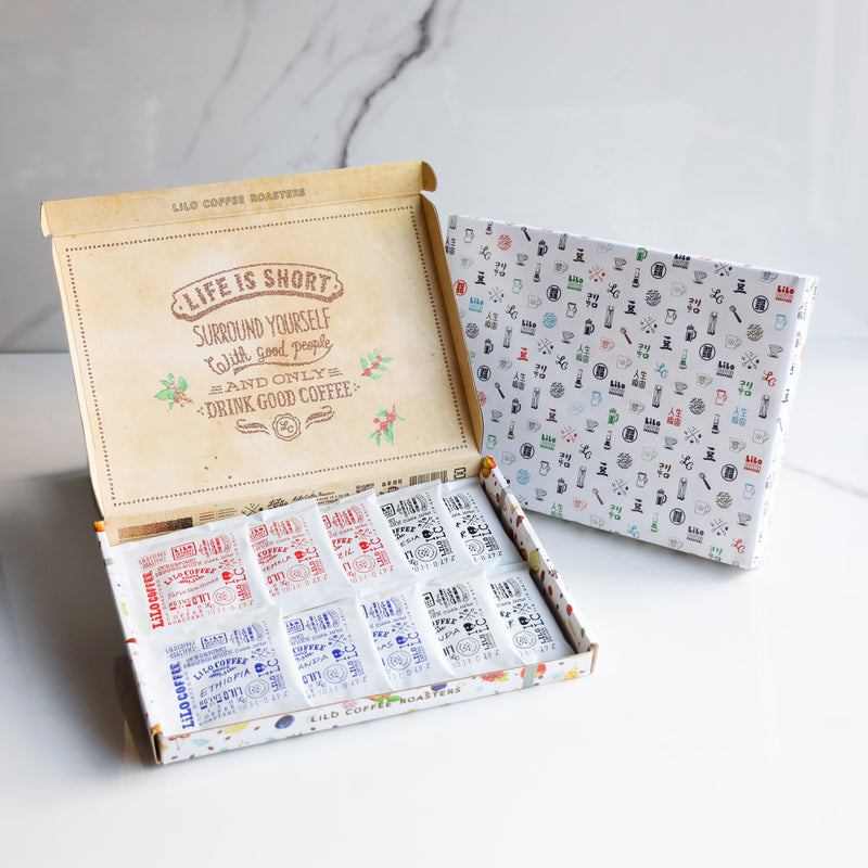 10 Drip Bag Coffee Colorful Box Gift