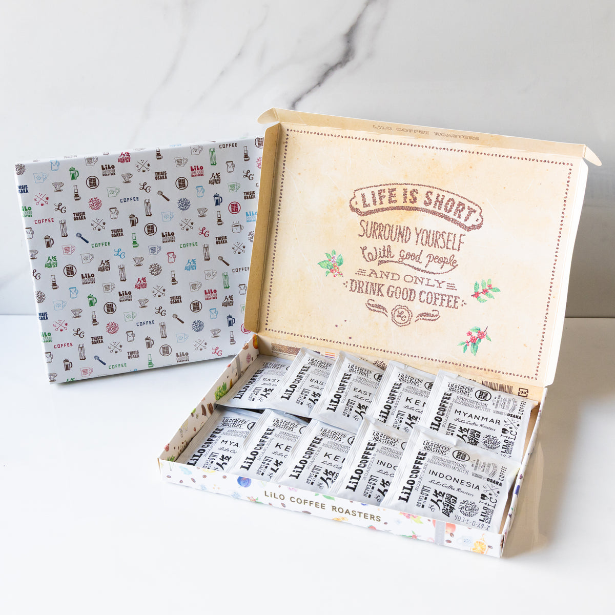 10 Drip Bag Coffee Colorful Box Gift