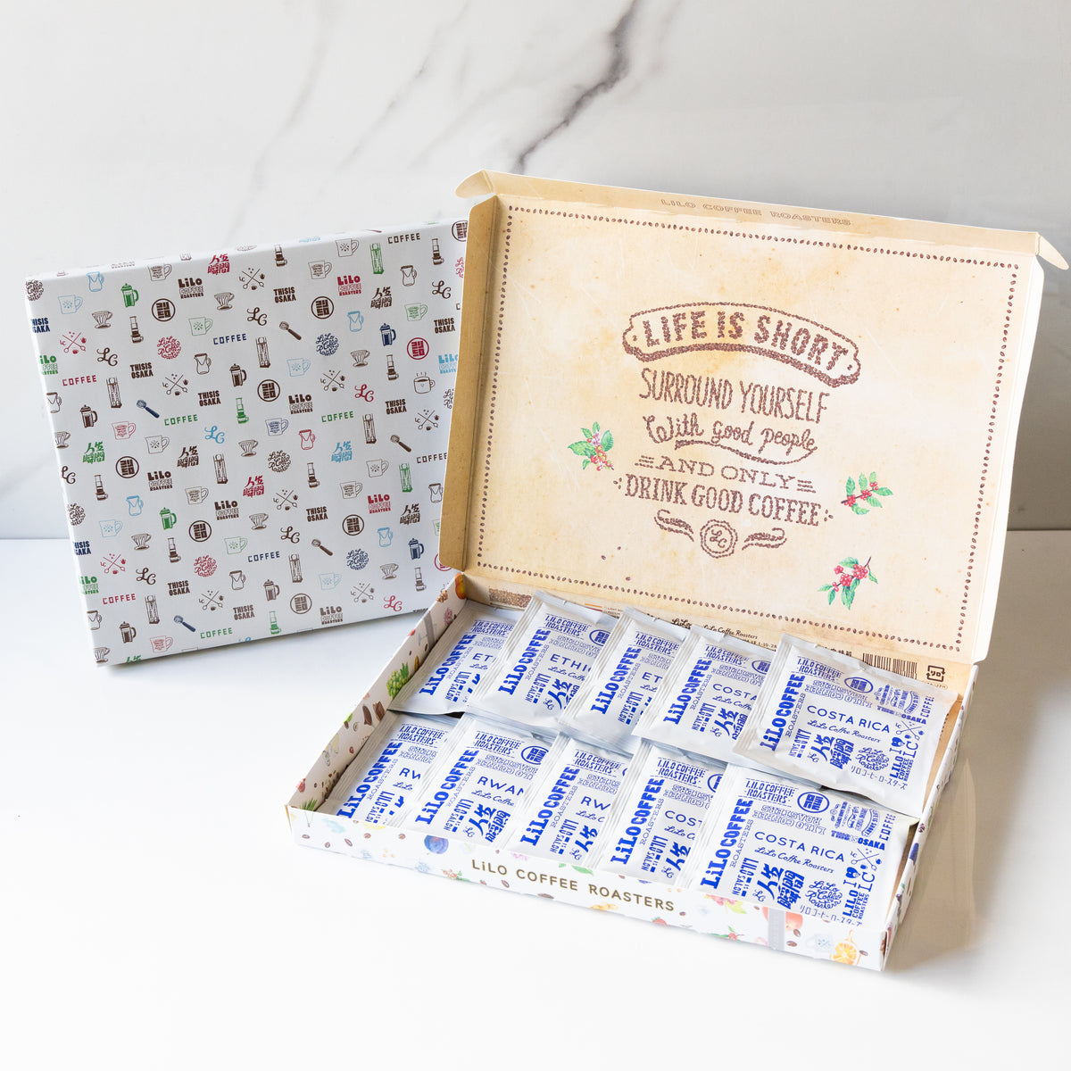 10 Drip Bag Coffee Colorful Box Gift