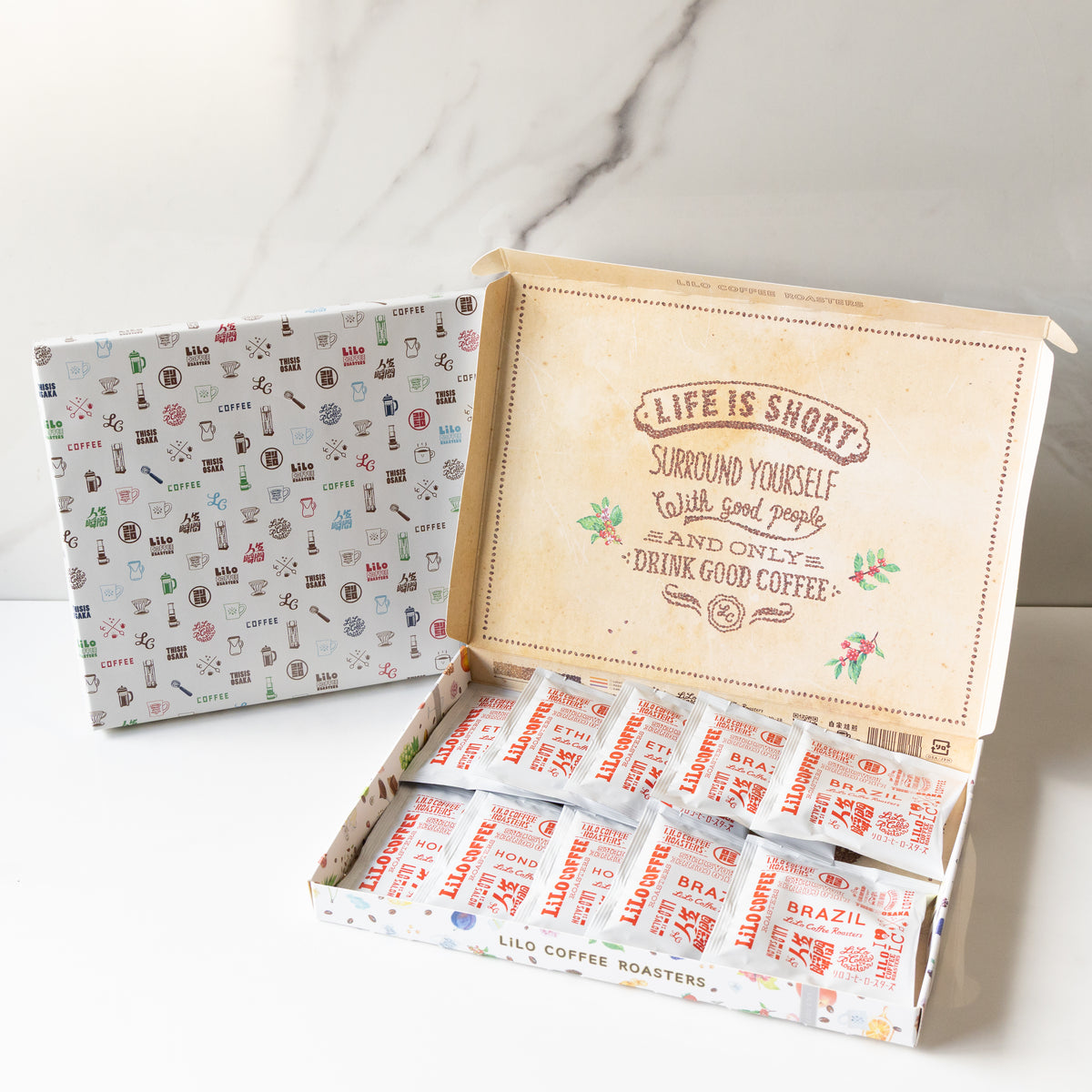 10 Drip Bag Coffee Colorful Box Gift