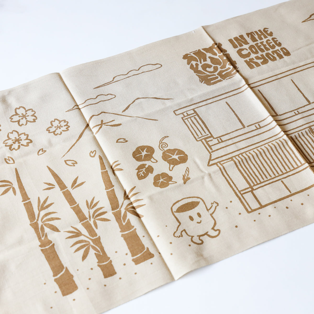 Coffee-Dyed Tenugui Towel / IN THE COFFEE KYOTO