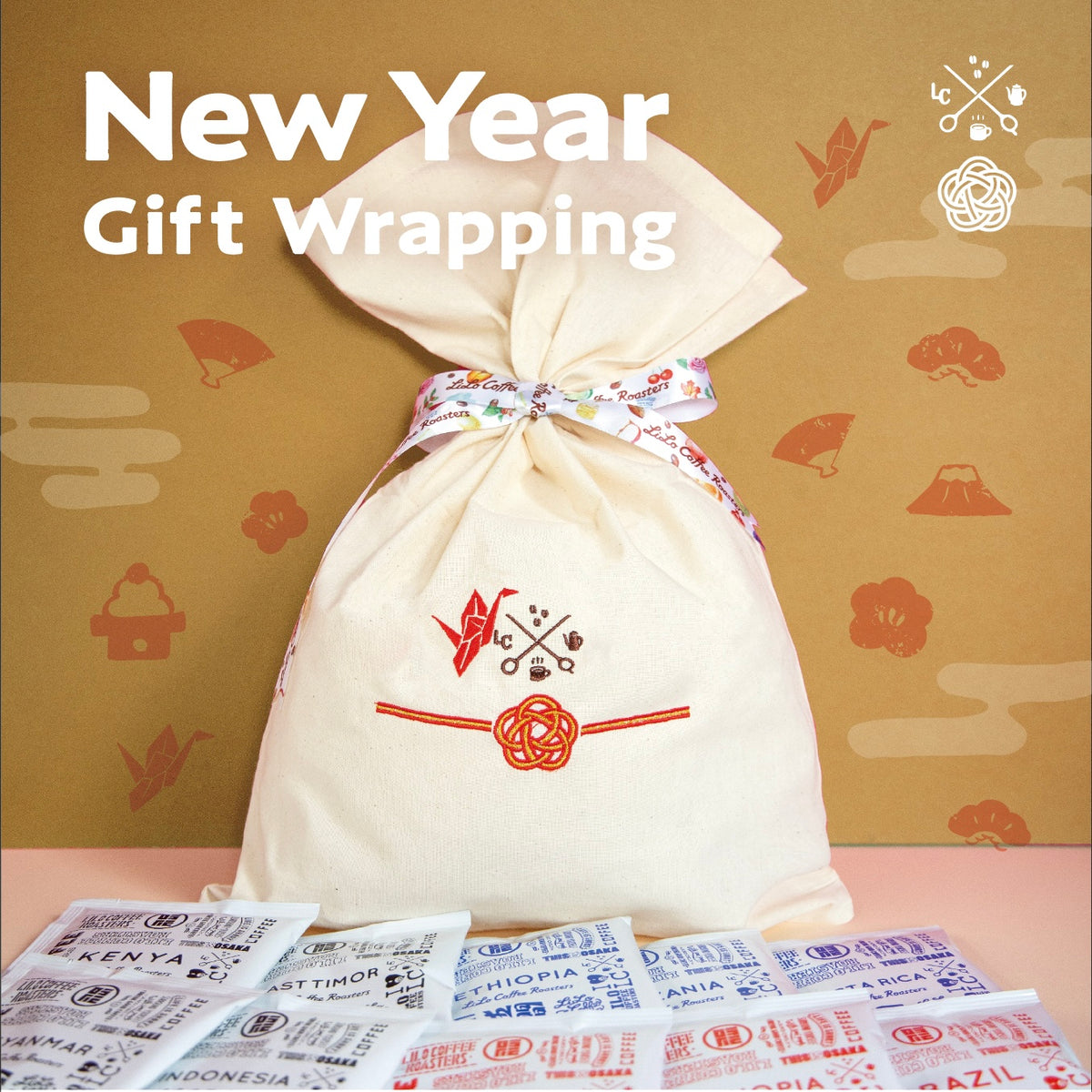 10 Drip Bag Coffee NEW YEAR Gift Wrapping