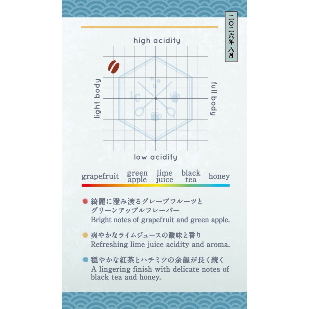 【Seasonal Blend 2026】August | Seigaiha Blend (青海波)